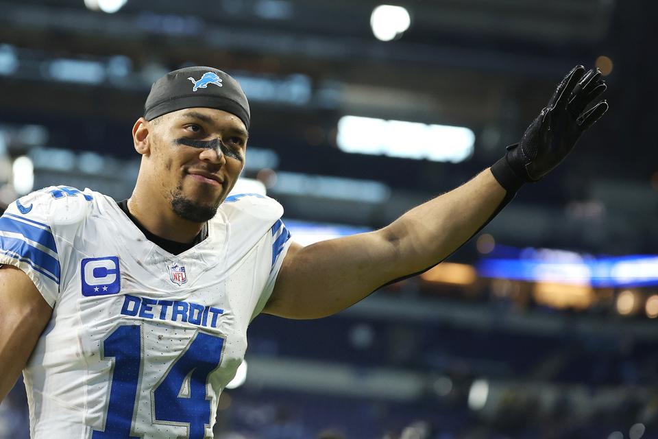 Detroit Lions wide receiver Amon-Ra St. Brown.