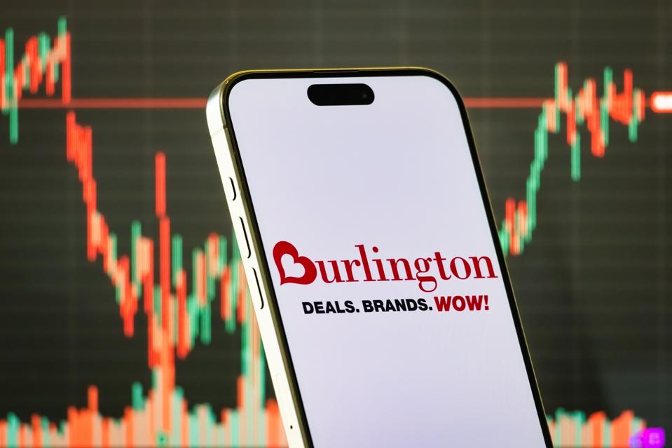 Burlington Stores logo displayed on smartphone screen