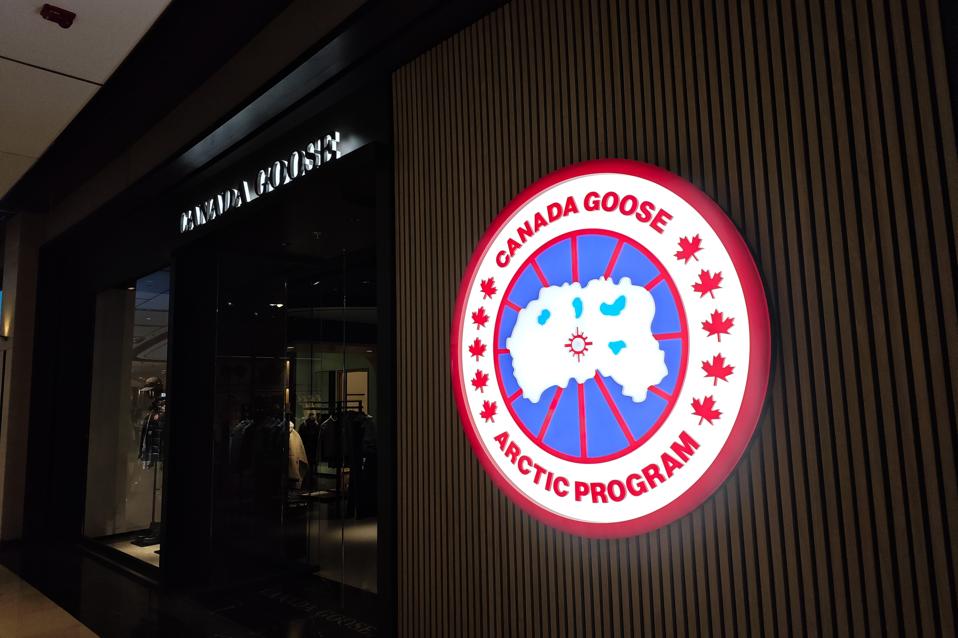 A Canada Goose Down Jacket Store in Shanghai