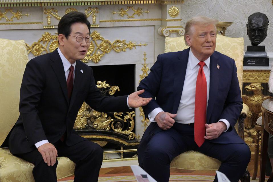 President Trump Meets With South Korean President Lee Jae Myung At The White House
