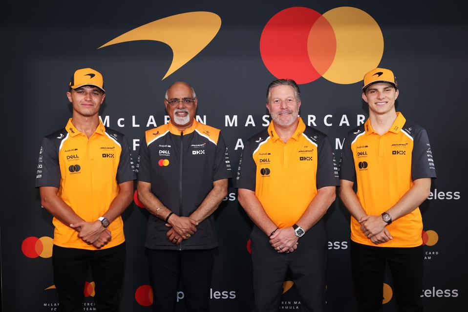 McLaren Racing announces MasterCard as an official appointed partner McLaren formula 1 team of 2026. Years