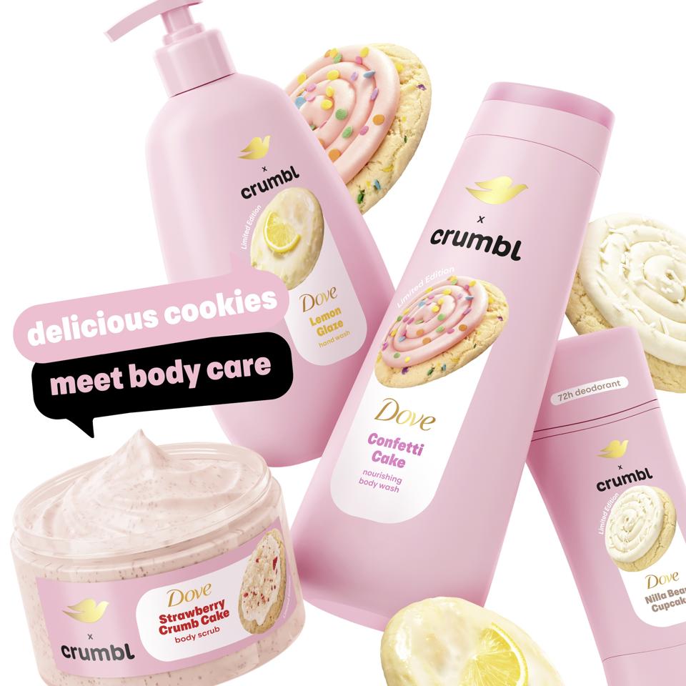 Dove x Crumbl_Global_Usage_Rights; Dove, Unilever, Branding, Marketing