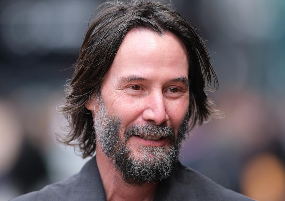 Actor Keanu Reeves seen in the paddock during the Formula...