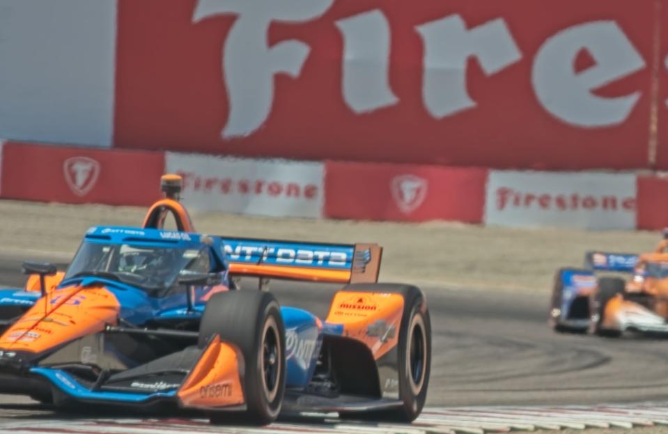 Arrow McLaren IndyCar sponsored by NTT DATA.