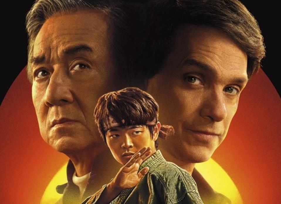 "Karate Child: Legends" Picture of a poster where Jackie Chan, Ben Wang and Ralph Macchio.
