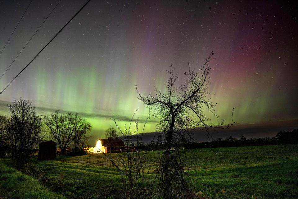 The Aurora Borealis, Or Northern Lights, Visible From Large Swath Of North America