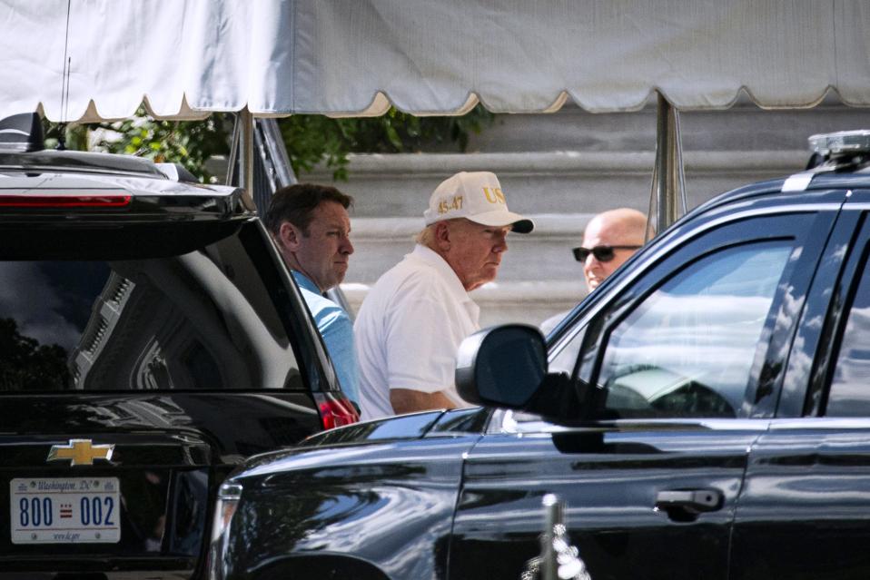 President Trump Remains In Washington For Labor Day Holiday Weekend