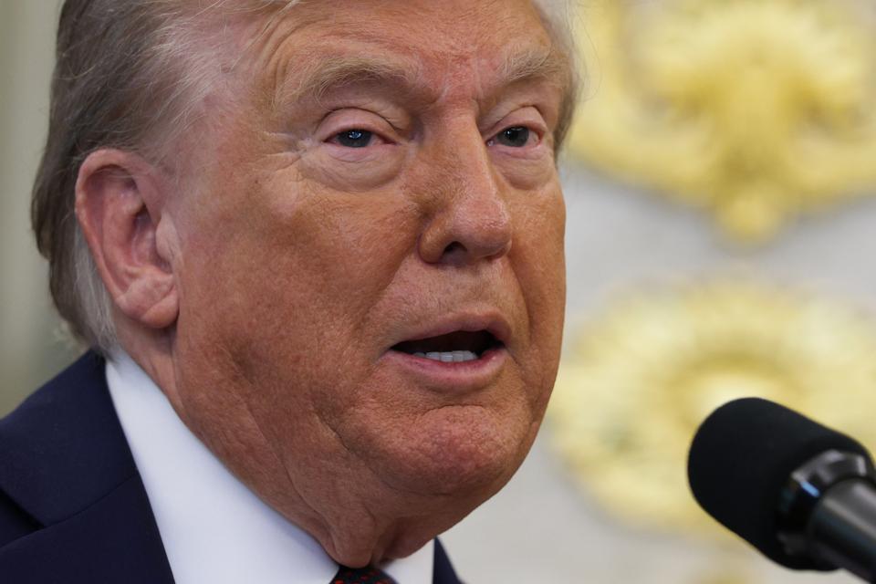 President Trump Makes Announcement In The Oval Office Of The White House