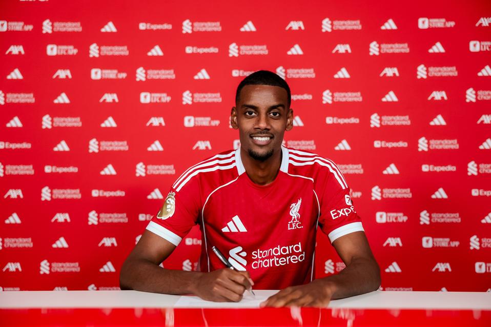Liverpool presented new signing Alexander Isaac