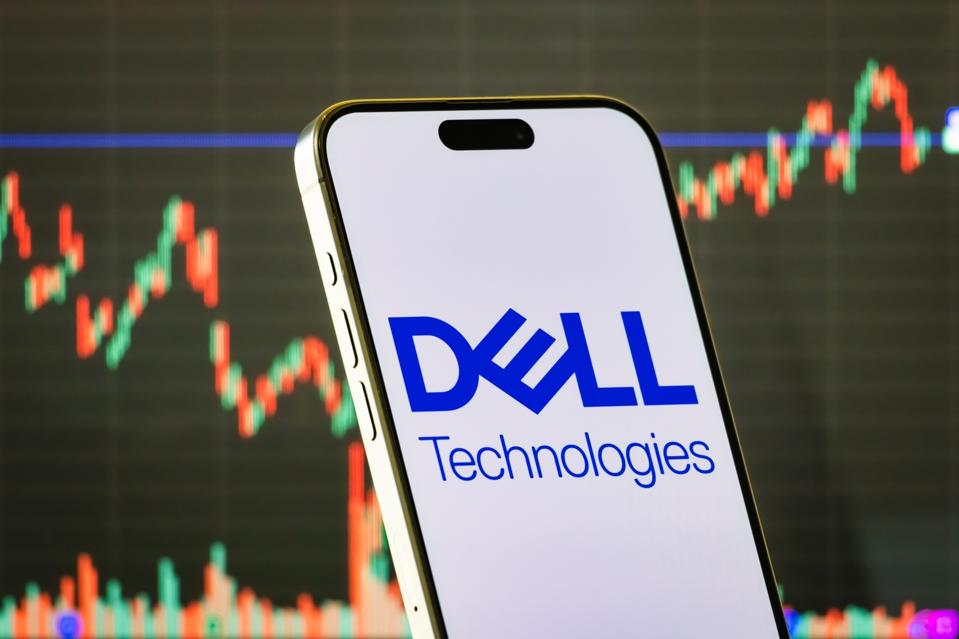 Dell Technologies logo displayed on smartphone screen