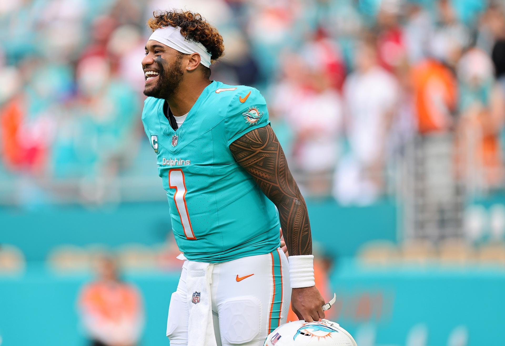 Miami Dolphins quarterback Tua Tagovailoa.