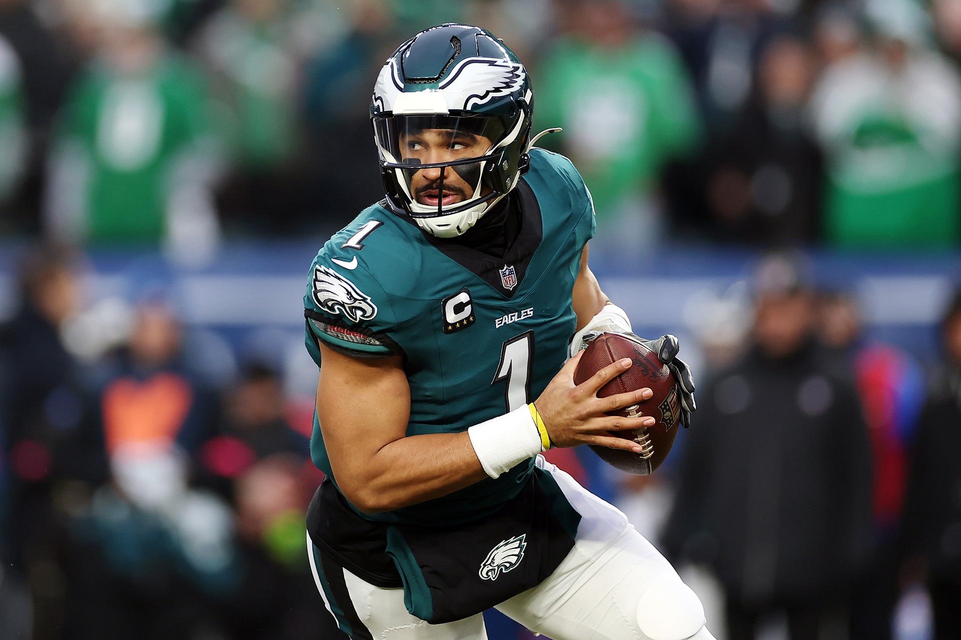 Philadelphia Eagles quarterback Jalen Hurts.