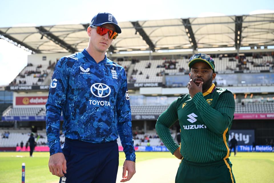 Harry Brook and Temba Bavuma look pensive before the England v South Africa ODI series.