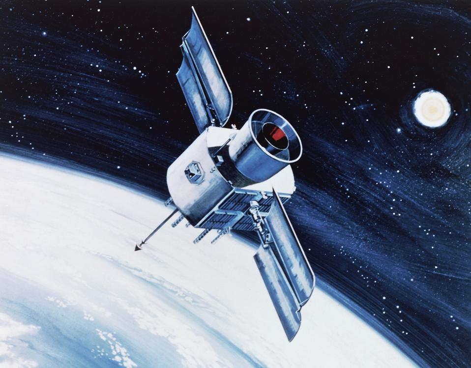 The GPS space satellite...