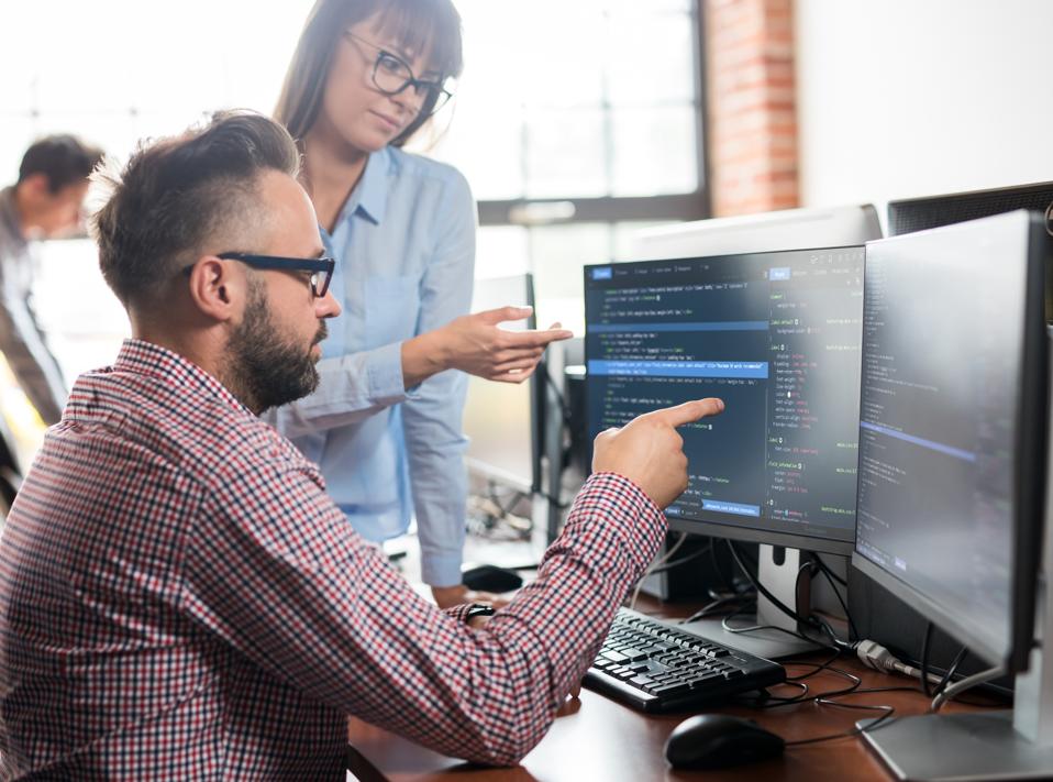 Website design. Developing programming and coding technologies.