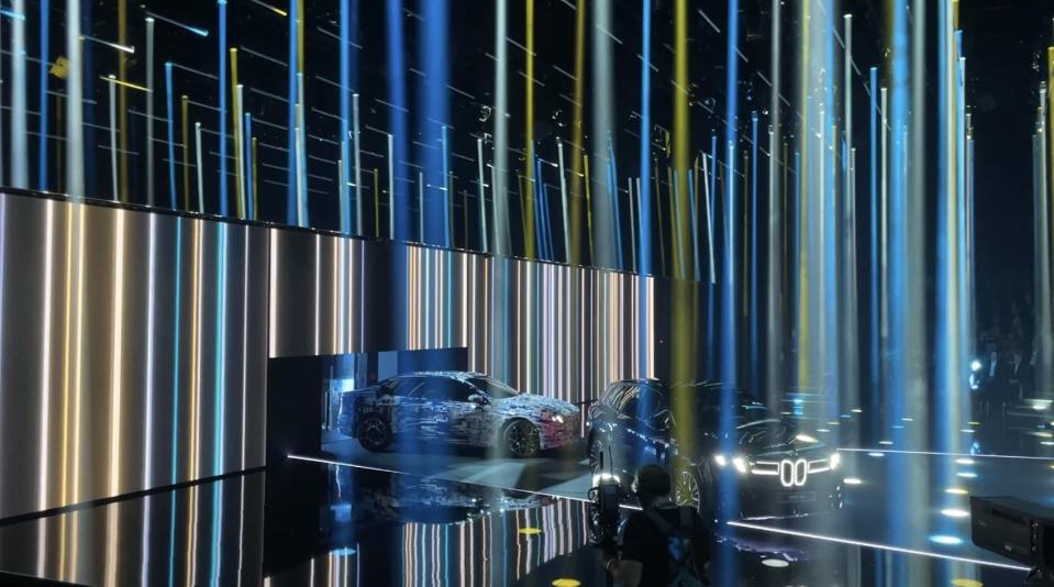 BMW has teased the 2026 i3 sedan BEV during the launch of the iX3 in Munich today. 
