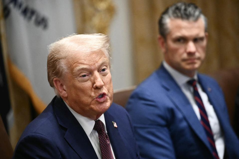 Donald Trump and Pete Hegseth