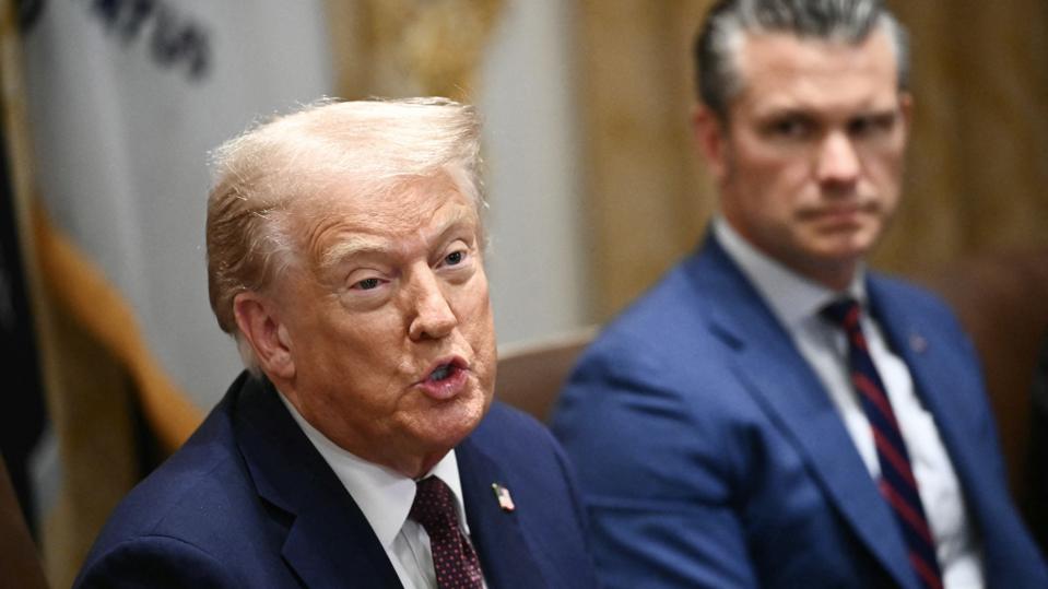 Donald Trump and Pete Hegseth
