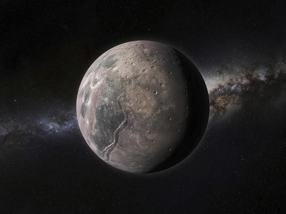 Artist's impression of a mesoplanet