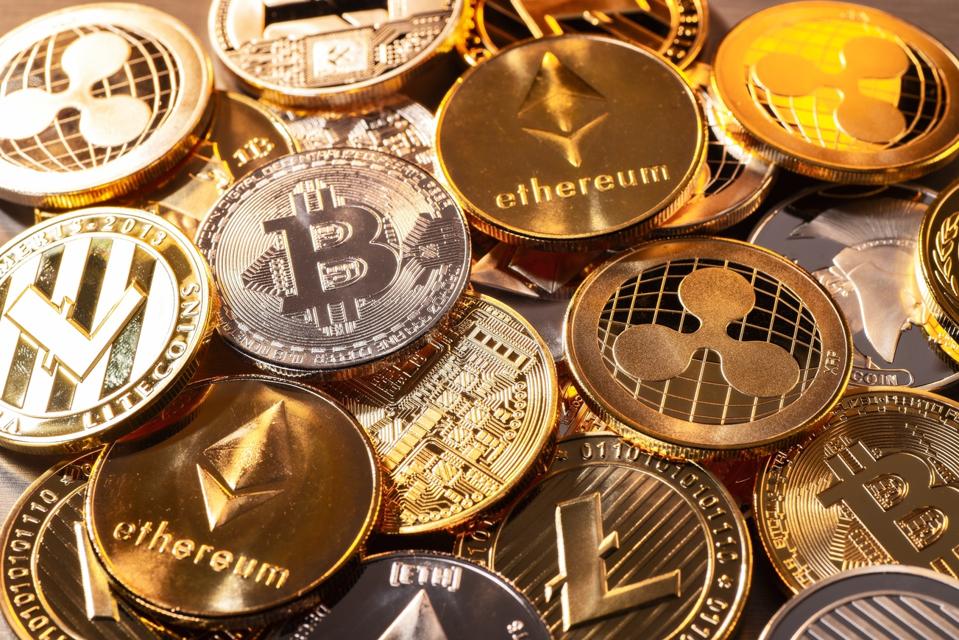 Monedas de varias criptomonedas