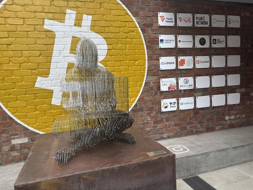 Tokyo Bitcoin Base Satoshi Nakamoto Statue
