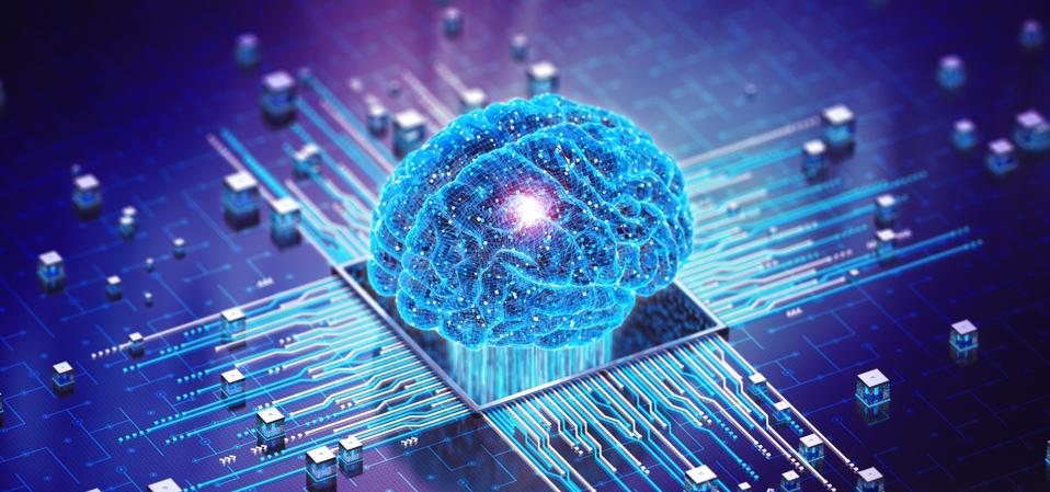 Digital Mind. Brain Artificial Intelligence Concept