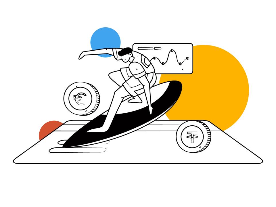 Internet financial management investment flat vector concept operation hand drawn illustration