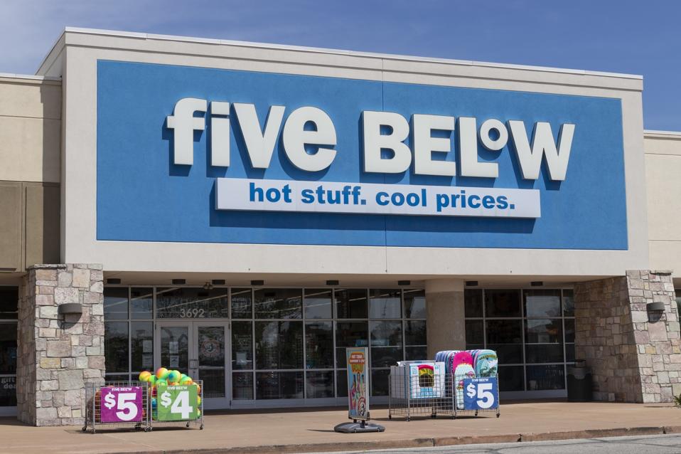 Five Below is a chain that sells products costing up to 5 dollars.