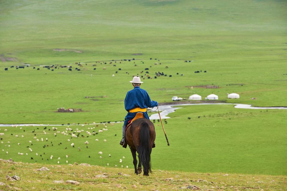 Mongolia, Arkhangai, Mongolian horserider