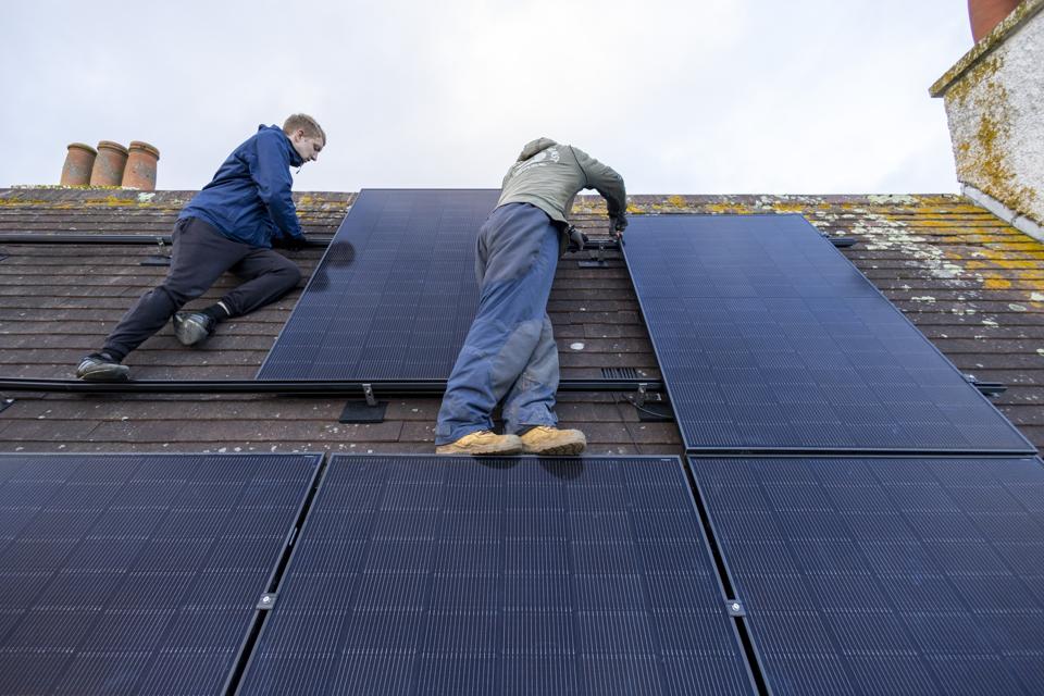 Renewable Energy Solar Panel Installation