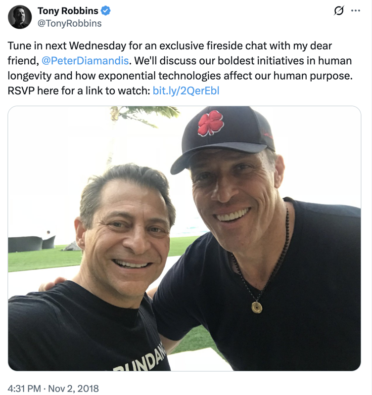 Tony Robbins y Peter Diamandis