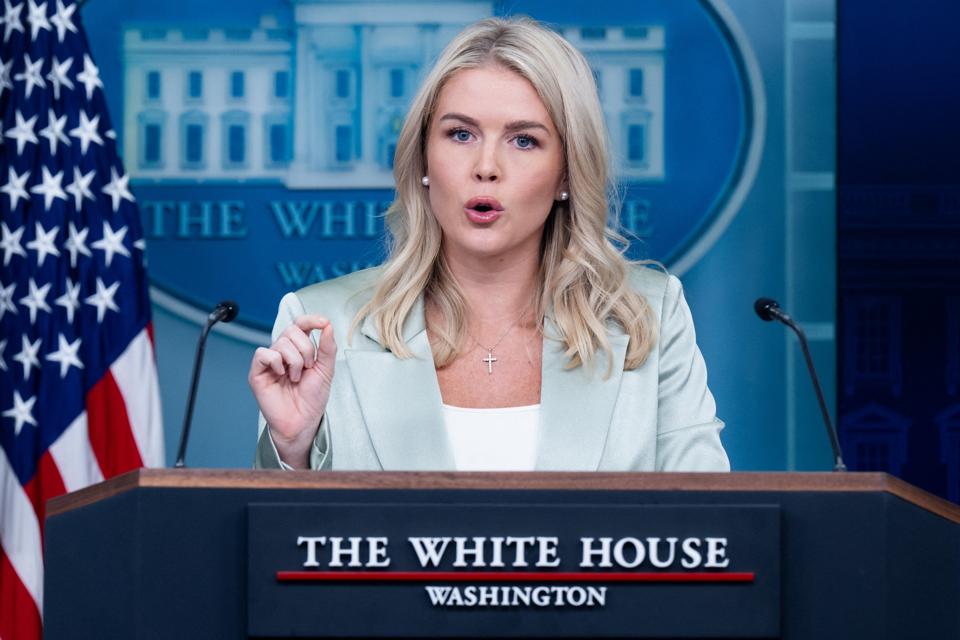 US-POLITICS-BRIEFING-LEAVITT