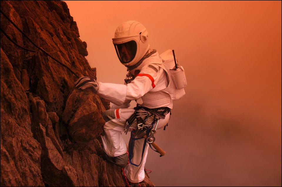 Astronauts Mars Mountain Scales in France