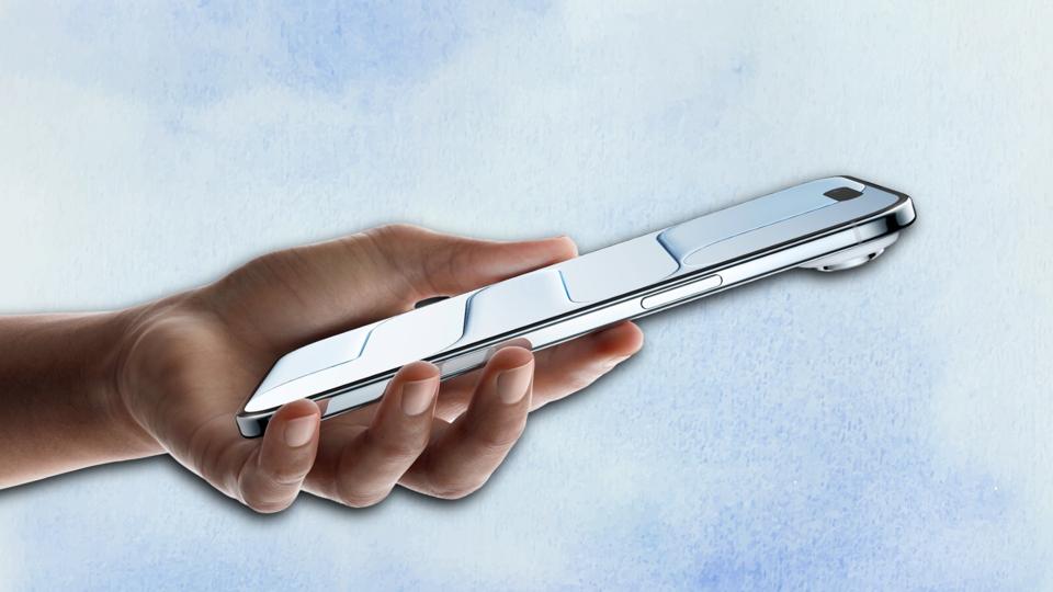 A person holding the Apple iPhone Air.