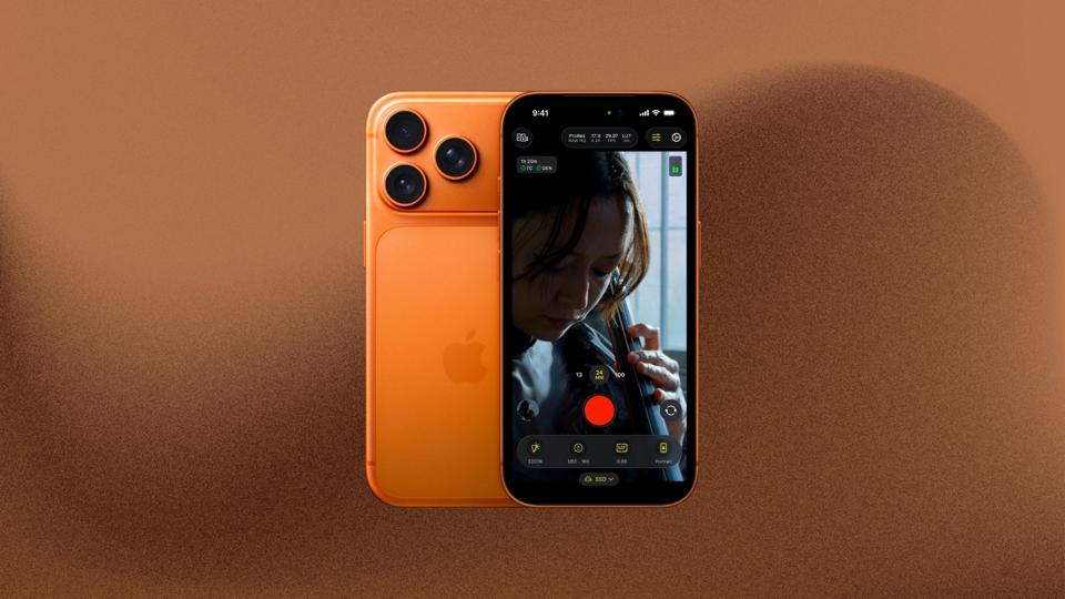 Apple iPhone 17 Pro in new orange color.