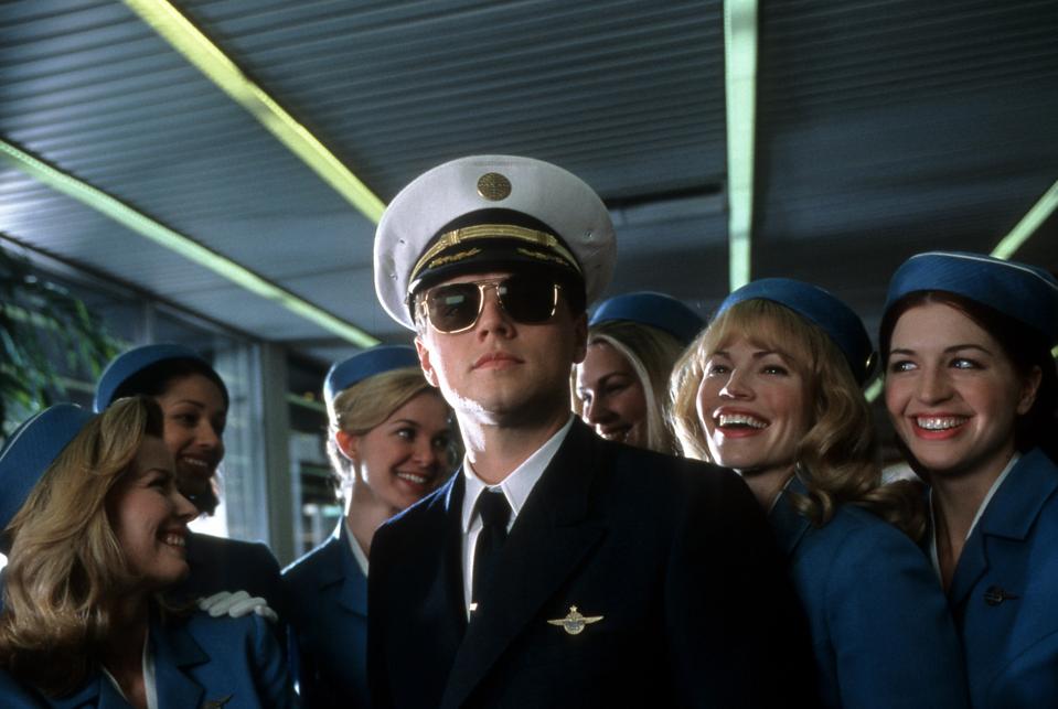 Leonardo Dicaprio in 'Catch me if you can'