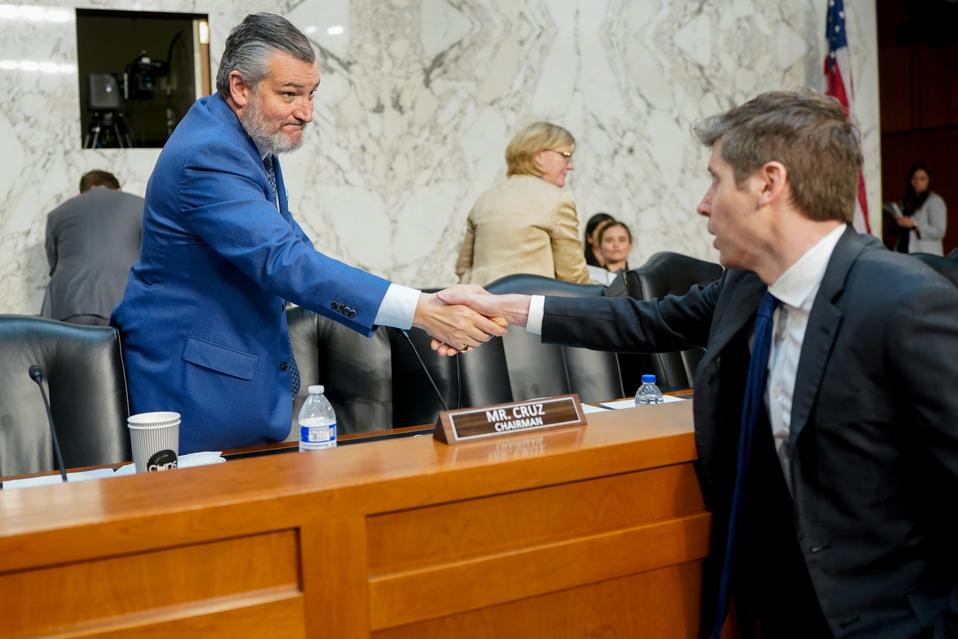 Tech, AI Company Chiefs Urge Senators To Tone Down Regulations