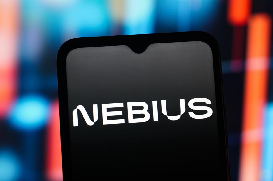 In this photo illustration, the Nebius Group logo is seen...