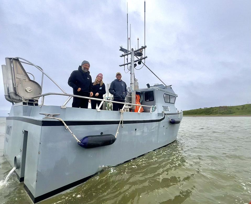 'Insanity' Captain Erick Sabo and his deckhands Savannah and Caleb on Alaska's Bristol Bay