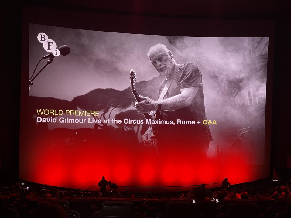 David Gilmour Live at the Circus Maximus, Rome, at the BFI IMAX on 10th September 2025.