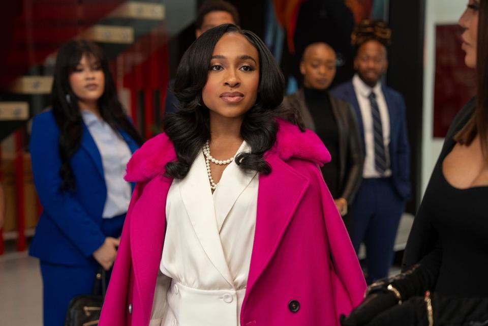 Beauty In Black. Taylor Polidore Williams as Kimmie in episode 208 of Beauty In Black.