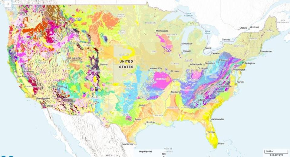 New Map Shows U S Geology In Unprecedented Detail New Map Shows U S Geology In Unprecedented Detail