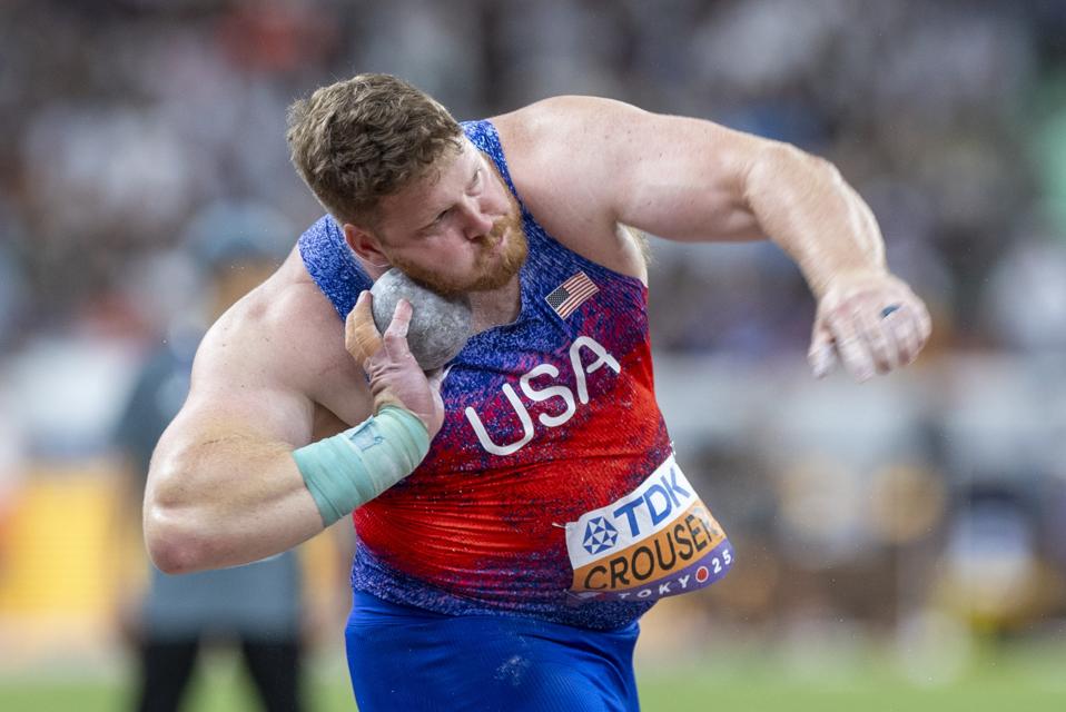 Reigning Olympic Shot Put Champion Ryan Crouser Wins Third-Straight World  Title