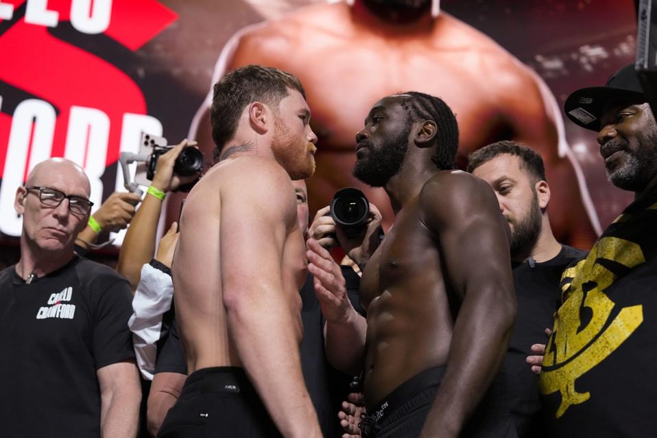 Netflix's Canelo vs Crawford - Weigh In