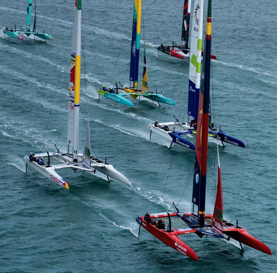 SailGP catamarans racing