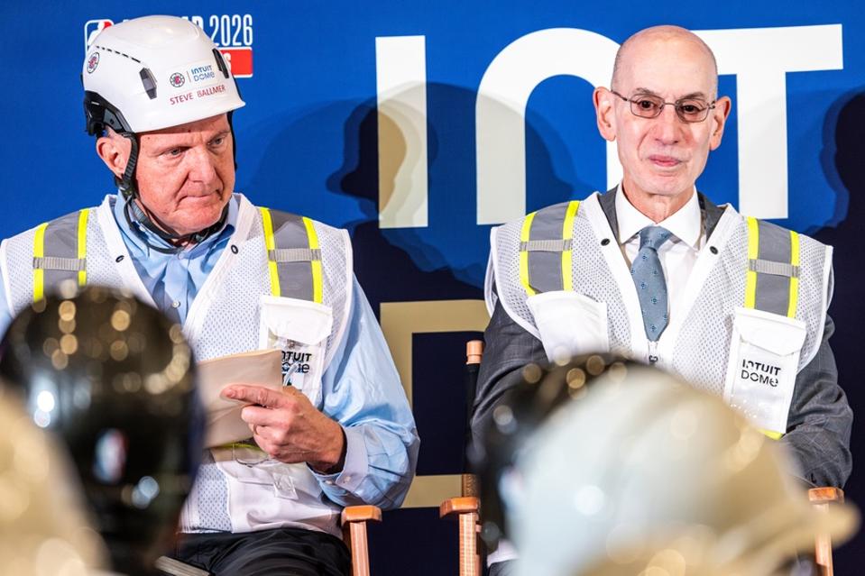 NBA Commissioner Adam Silver and Silver and Clippers The owner Steve Ballmer announced that he would be held in the Init Dome in the game of all DBAs.