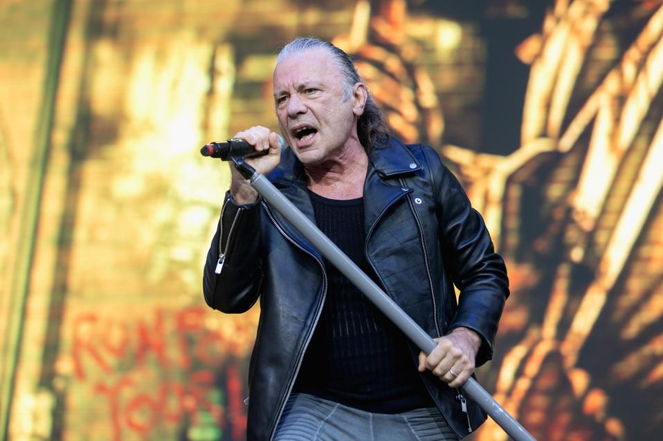 Iron Maiden performs at Stadium in London