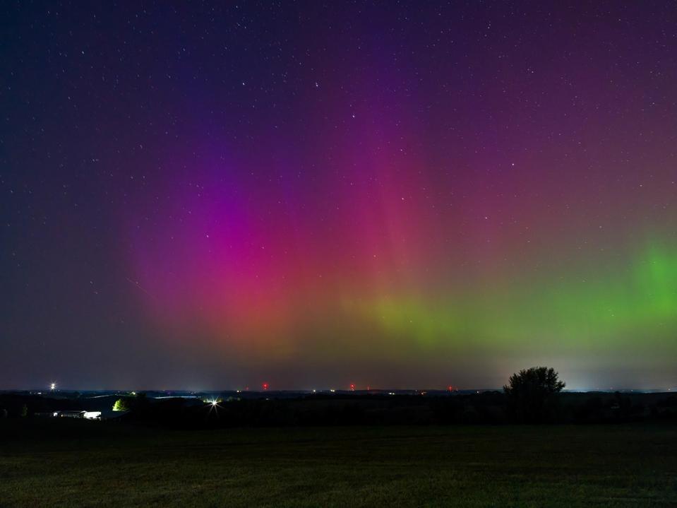 Rare Northern Lights Display in Southern Wisconsin