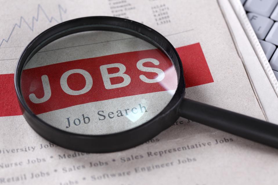 Job Search magnified by a huge lens