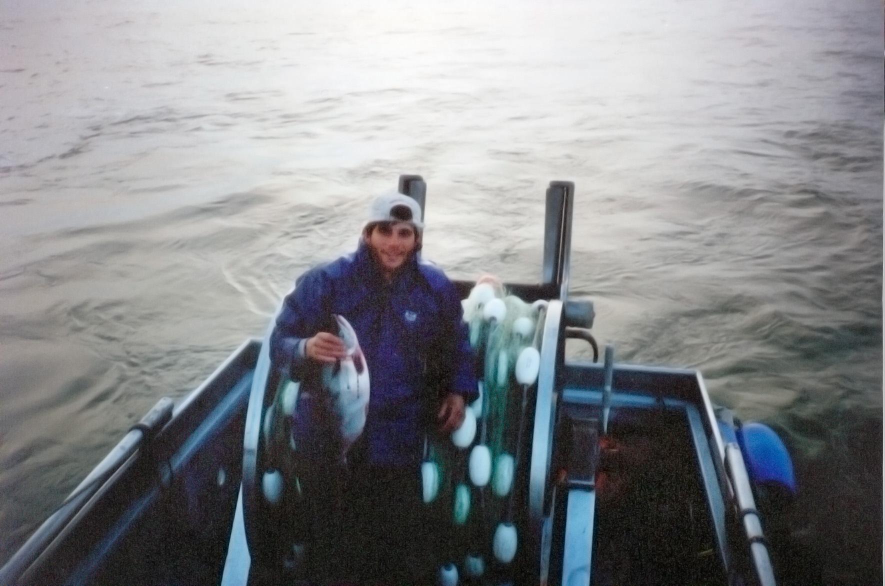 Todd Graves Sockeye Fishing in a boat